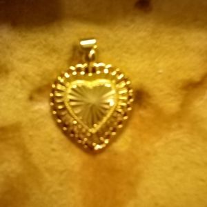 18k plated gold pendant